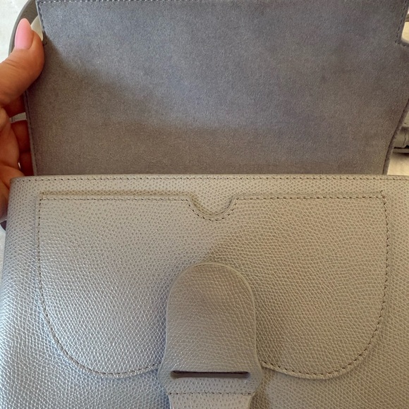 SENREVE CONVERTIBLE ARIA BAG IN LIGHT GREY PEBBLE LEATHER - Picture 9 of 11